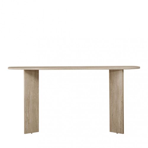Console Ovale En Effet Travertin L150cm