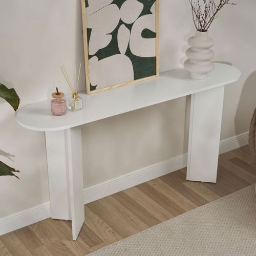 Console Ovale En Bois L150cm