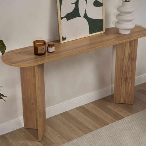 Console Ovale En Bois L150cm