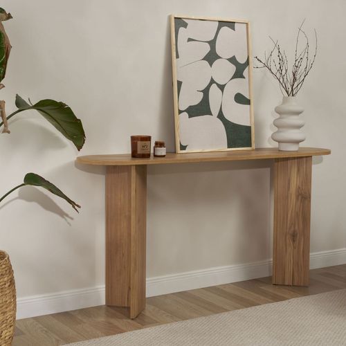 Console Ovale En Bois L150cm