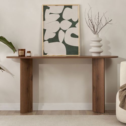 Console Ovale En Bois L150cm