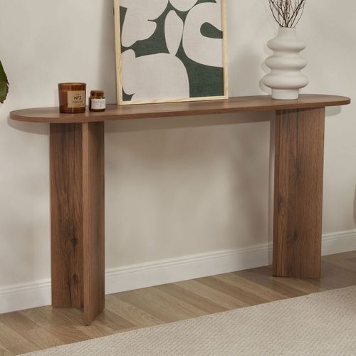Console Ovale En Bois L150cm