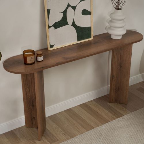 Console Ovale En Bois L150cm
