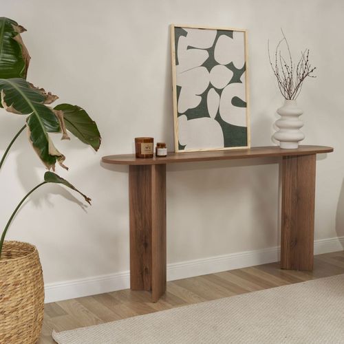 Console Ovale En Bois L150cm