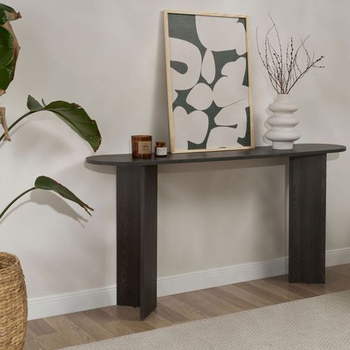 Console Ovale En Bois L150cm