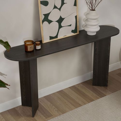 Console Ovale En Bois L150cm