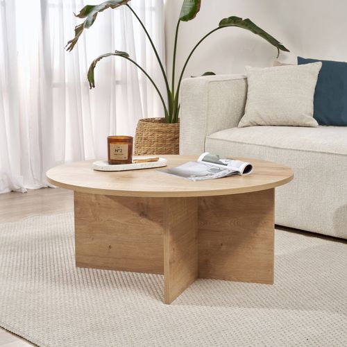Table Basse Ronde En Bois Ø90cm