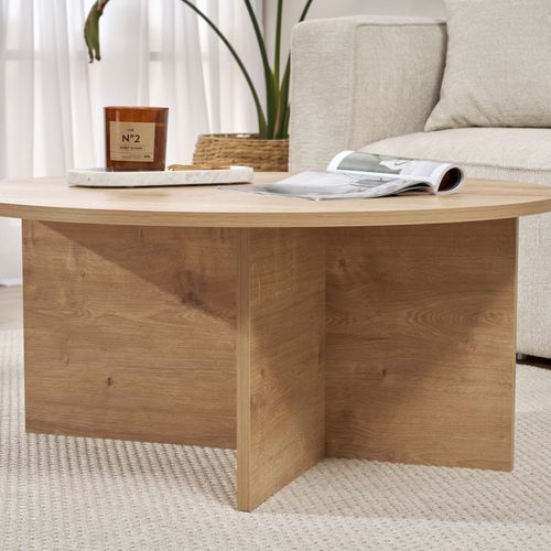 Table Basse Ronde En Bois Ø90cm