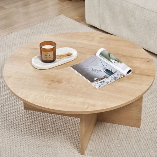 Table Basse Ronde En Bois Ø90cm