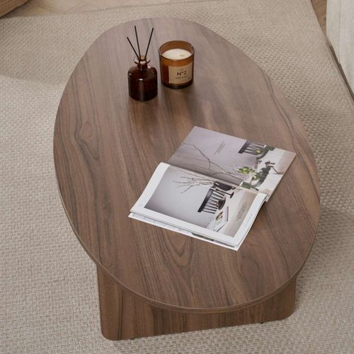 Table Basse Organique En Bois 120x65cm