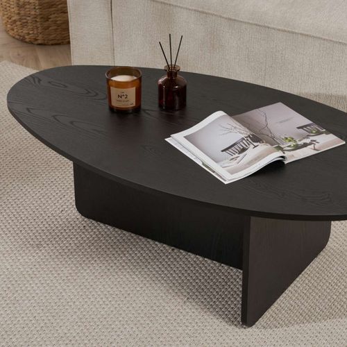 Table Basse Organique En Bois 120x65cm