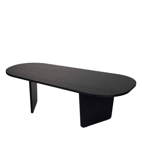 Table Basse Ovale En Bois 130x65cm