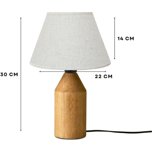 Lampe à Poser En Bois Et Pvc Serenity Modèle 1
