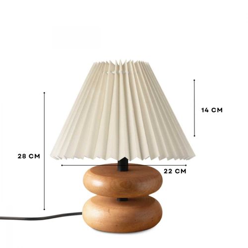 Lampe à Poser En Bois Et Pvc Serenity Modèle 4