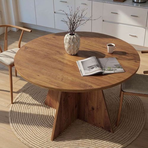 Table à Manger 4 Personnes Ronde En Bois