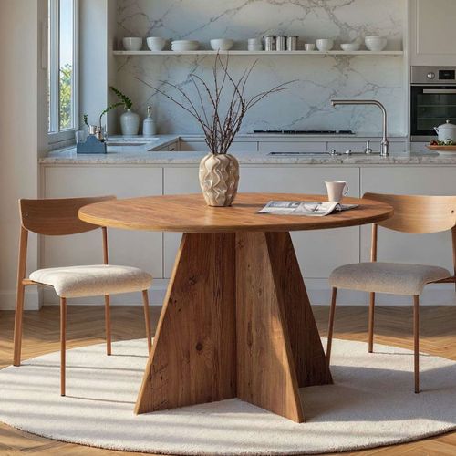 Table à Manger 4 Personnes Ronde En Bois