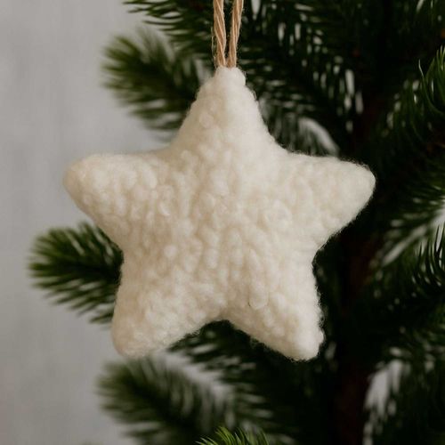 Ensemble De 3 Décorations à Suspendre Lu Set Blanc