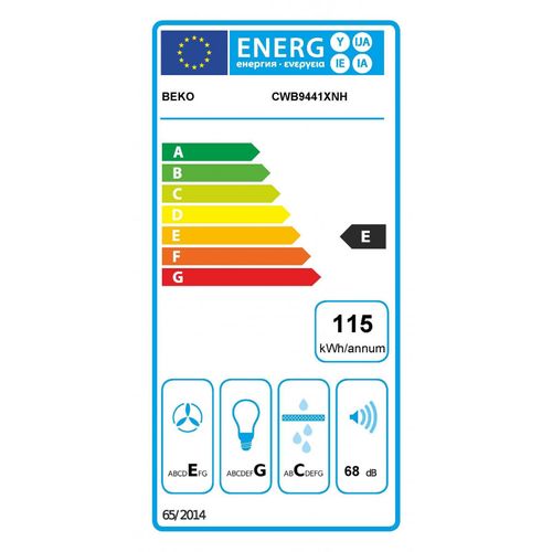 Hotte Décorative Murale 90 cm 400m3/h - Cwb9441xnh Inox