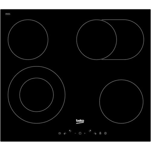 Table De Cuisson Vitrocéramique 60cm 4 Feux 6900w Noir - Hic64403t