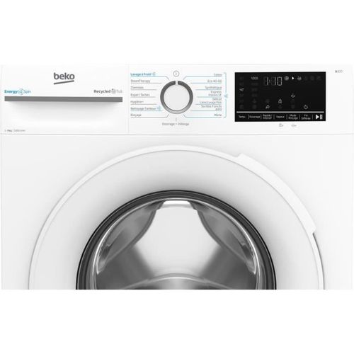 Lave-linge Hublot  Bm0wt49211 - 9 Kg - Induction - L60cm - 1200 Trs/min - Classe à - Blanc