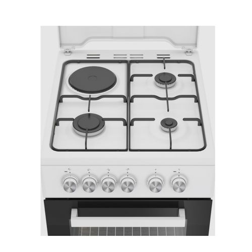 Cuisinière Mixte 3 foyers gaz + 1 électrique 50 cm - Fss53011dw