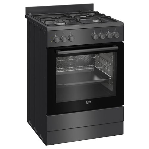 Cuisinière Mixte 72l 4 Feux Anthracite - Fbm63130act