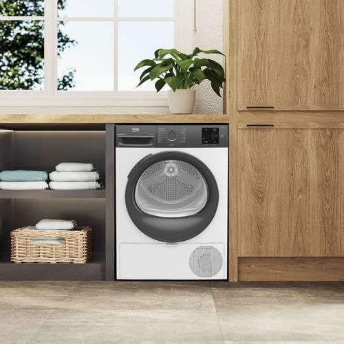 Seche-linge Pompe à Chaleur  D3h28d93s B300 Eco Sense - 8 Kg - L60cm - Classe D - Blanc