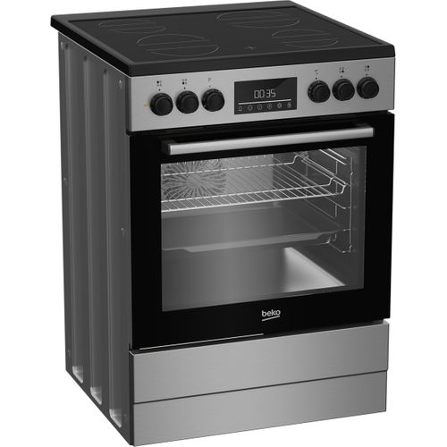 Cuisinière vitrocéramique BEKO CUV6732XG 4 foyers 72L