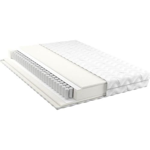 Matelas Ressorts Ensachés - 160x200 cm - BAMBU - Epaisseur 20 Cm - Réversible