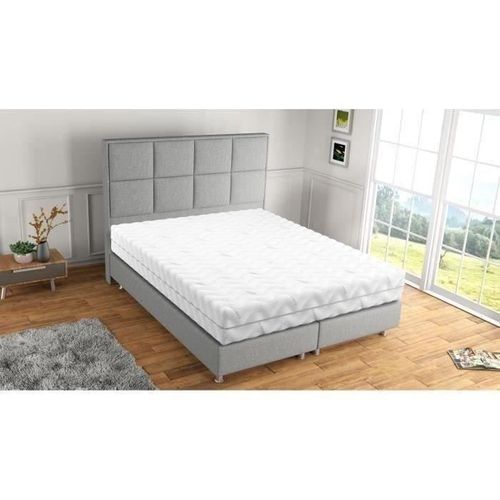 Matelas Ressorts Ensachés - 160x200 cm - BAMBU - Epaisseur 20 Cm - Réversible