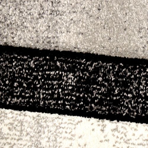 Tapis Salon 120x170 Tissé Gris Rectangle Motif Géométrique Bi 61