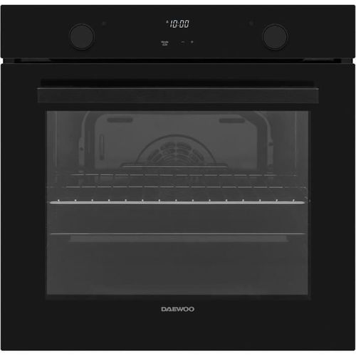 Four Encastrable Daewoo 78L Pyrolyse Chaleur Pulsée Noir Porte Froide - Bo7pr28gbnm