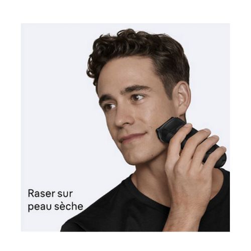 Rasoir Électrique Rechargeable Étanche Gris - 3-3000s