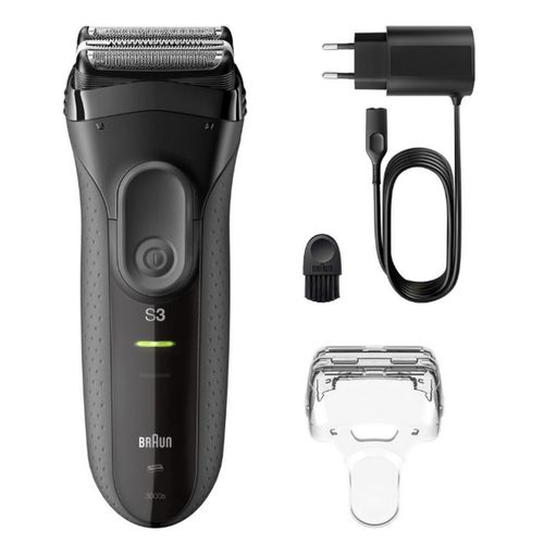 Rasoir Électrique Rechargeable Étanche Gris - 3-3000s