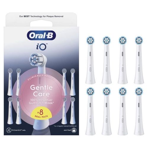 Brossettes - Io Refills Gentle Care - Pack De 8 - Blanc