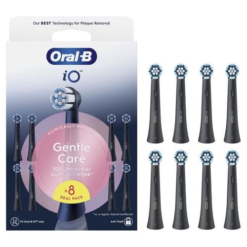 Brossettes - Io Refills Gentle Care - Pack De 8 - Noir