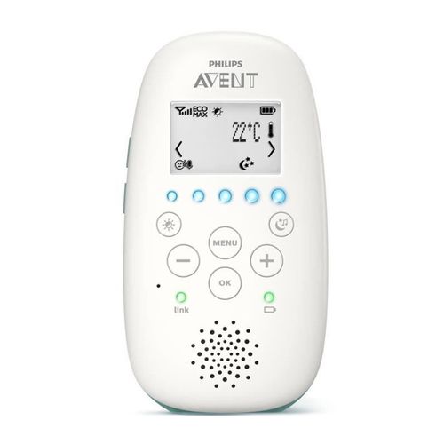 Scd731/26 Ecoutebébé Dect Lcd Bleu Et Blanc