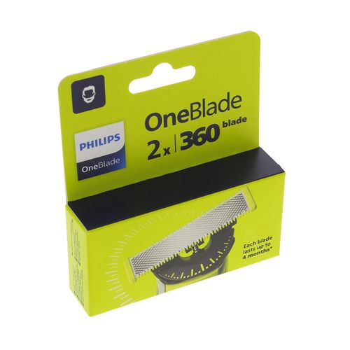 Lame De Rechange Oneblade Par 2  Qp420/50 Pour Cassette - Couteau - Grille , One Blade Philips