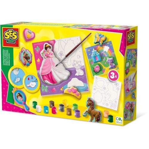 Moulage Et Peinture - Toiles Pour Peindre Des Princesses 3x - Réaliser 3 Peintures De Princesses