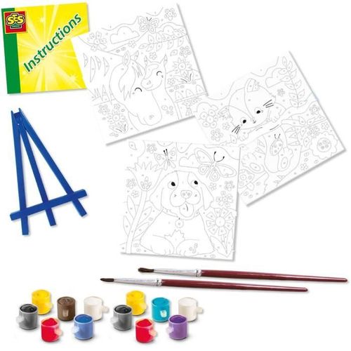 Peinture Au Numéro Sur Toile - 3 animaux De Compagnie