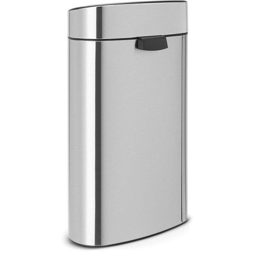 Poubelle 40l Matt Steel - 114823