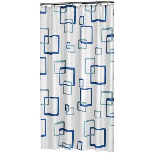 Rideau De Douche Retro 180x200 Cm Bleu