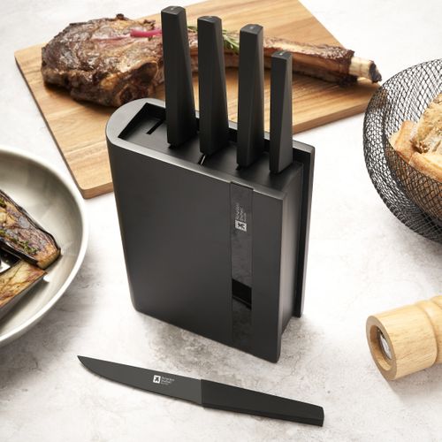 Edge Noir - Bloc 5 Couteaux De Cuisine