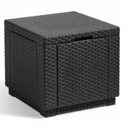 Pouf De Rangement Cube Graphite 213816 422801