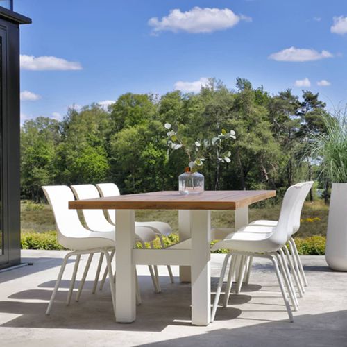 Chaises D'extérieur 2 PCs Sophie Rondo Dining Blanc Royal