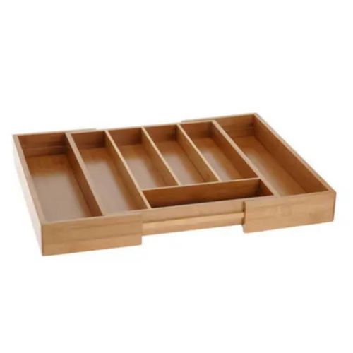 Excellente Houseware Range-couverts Extensible Bambou