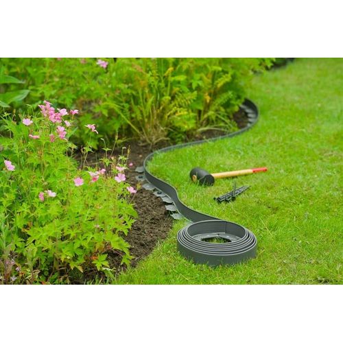 Lot De 10 Ancres Pour Bordure De Gazon En Rouleau Nature - H 20 Cm