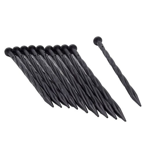 Lot De 10 Ancres Pour Bordure De Gazon En Rouleau Nature - H 20 Cm