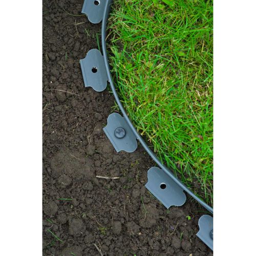 Lot De 10 Ancres Pour Bordure De Gazon En Rouleau Nature - H 20 Cm
