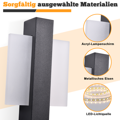 Applique Murale LED Intérieur 6w Moderne 3000k Noir Lampe De Chambre Pour Couloir